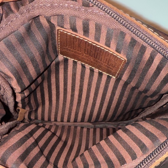 Jack Georges Dark Brown Leather Messenger Bag